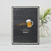 レトロなビールの節目の誕生日 サンキューカード (スタンド正面)