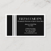 レトロなピザの名刺 名刺 (裏面)