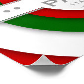 レトロなピザパーティー ポスター (角)