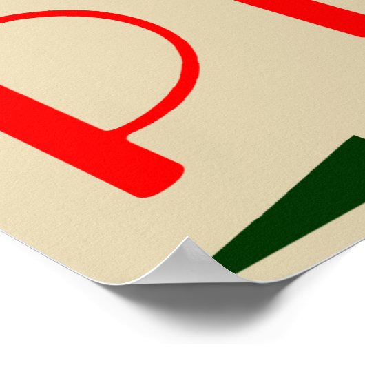 レトロなピザ ポスター (角)