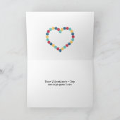 レトロなピックルボールバレンタイン カード (内部)