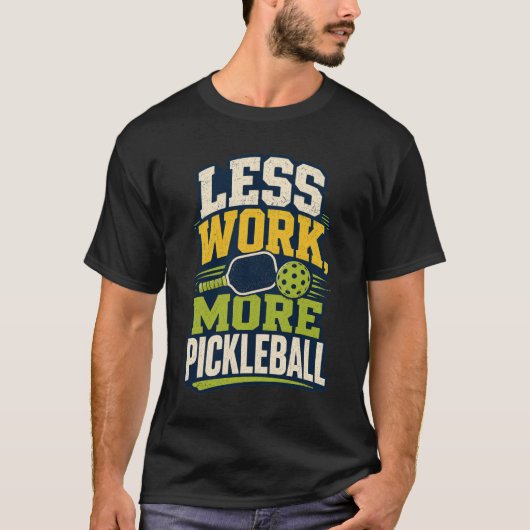 レトロなピックルボール スポーツ Tシャツ (正面)