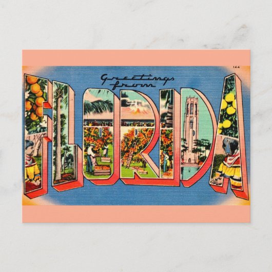 レトロなフロリダ ポストカード (正面)