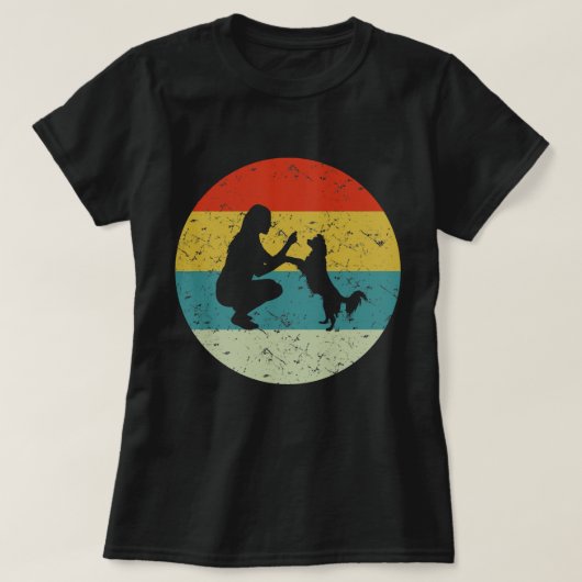 レトロなブドウ犬 Tシャツ (デザイン正面)