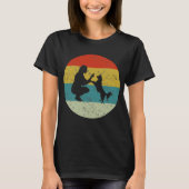 レトロなブドウ犬 Tシャツ (正面)