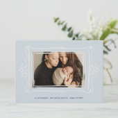 レトロなブモダンルーズの写真フレーム採用 案内状 (スタンド正面)