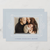 レトロなブモダンルーズの写真フレーム採用 案内状 (正面/裏面)