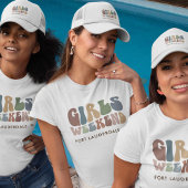 レトロなブライズメイドパーティーの女の子の週末の花嫁 Tシャツ