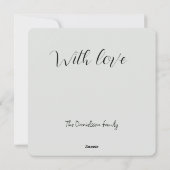 レトロなブラックシルバー Christmas Decorations シーズンカード (裏面)