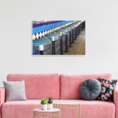 レトロなブルーバーストア印象派 キャンバスプリント (インサイチュ (リビング))