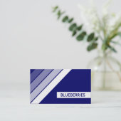 レトロなブルーベリー 名刺 (スタンド正面)
