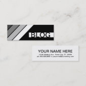 レトロなブログ スキニー名刺 (正面/裏面)