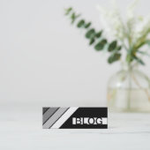 レトロなブログ スキニー名刺 (スタンド正面)