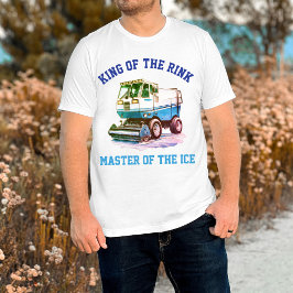 レトロなホッケーリンクのアイスクリーナー キング Funny Tシャツ