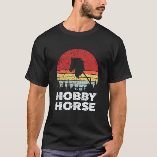 レトロなホビーホース Tシャツ (正面)
