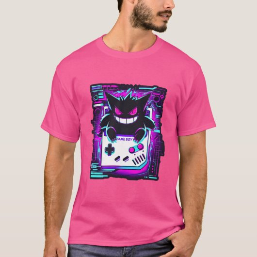 レトロなホラーな男友達 Tシャツ (正面)