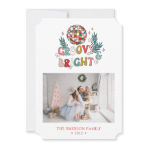 レトロなホリデー カード フォト コラージュ