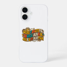 レトロなポジティブiPhoneケース
