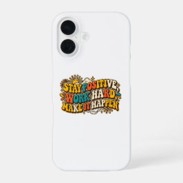 レトロなポジティブiPhoneケース iPhone 16ケース