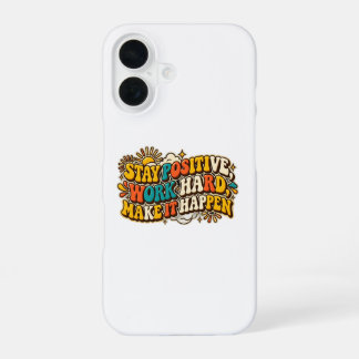 レトロなポジティブiPhoneケース iPhone 16ケース