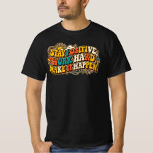 レトロなポジティブTシャツ