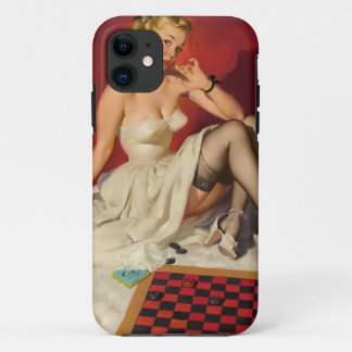 レトロなポップな美人 - ゲームしよう iPhone 11 ケース