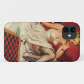 レトロなポップな美人 - ゲームしよう Case-Mate iPhoneケース (裏面(横))