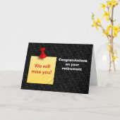 レトロなメガネの誕生会の招待 カード (黄色い花)