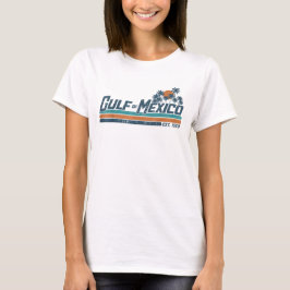 レトロなメキシコ湾のビーチ 1550年設立 メキシコ湾 Tシャツ