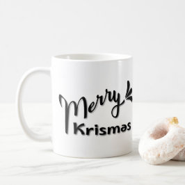 レトロなメリークリスマススタイル コーヒーマグカップ
