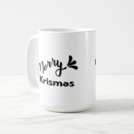 レトロなメリークリスマススタイル コーヒーマグカップ