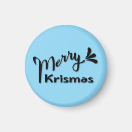 レトロなメリークリスマススタイル マグネット