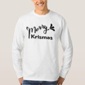 レトロなメリークリスマススタイル Tシャツ (正面)