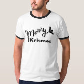 レトロなメリークリスマススタイル Tシャツ (正面)