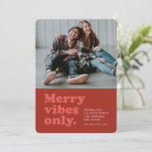 レトロなメリー赤い写真だけを見る シーズンカード (スタンド正面)