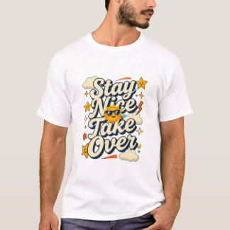 レトロなモチベーションを上げるステキなTシャツ Tシャツ