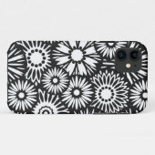 レトロなモノクロの花柄 iPhone 5 ケース Case-Mate iPhoneケース (裏面(横))