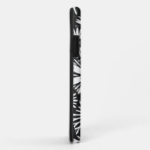 レトロなモノクロの花柄 iPhone 5 ケース Case-Mate iPhoneケース (裏面/右)