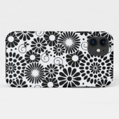レトロなモノクロの花 iPhone 5 ケース Case-Mate iPhoneケース (裏面(横))