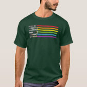 レトロなライトセーバー レインボー ギフト Tシャツ (正面)