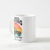 レトロなラクダの引用 皮肉な名言 私なしの人生 M コーヒーマグカップ (正面左)