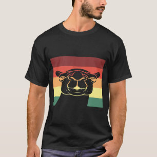 レトロなラクダデザートアニマル I ビンテージヒトコブラクダ Tシャツ