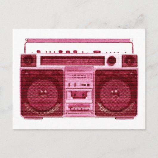 レトロなラジオはがき ポストカード (正面)