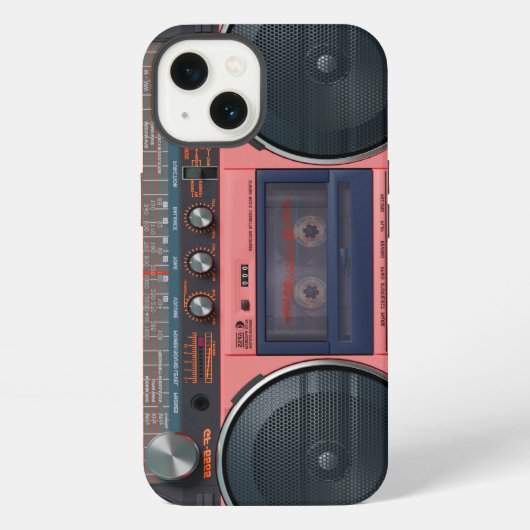 レトロなラジカセ風ケース Case-Mate iPhoneケース iPhone 13ケース (裏面)