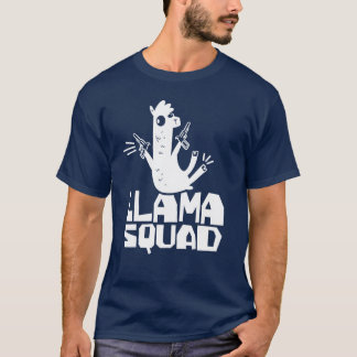 レトロなラマの愛らしい言葉 ラマ部 動物 Tシャツ