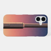 レトロなランプベース iPhone 16ケース (裏面横)