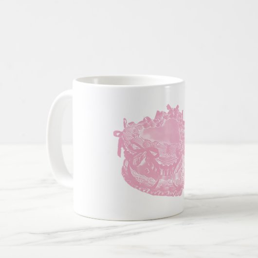 レトロなリボン ケーキ マグカップ (正面左)