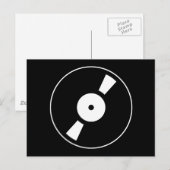 レトロなレコード ポストカード (正面/裏面)
