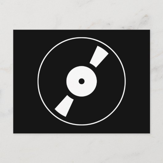 レトロなレコード ポストカード (正面)
