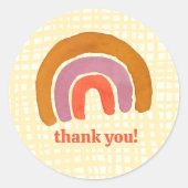 レトロなレトロなレインボーユー ラウンドシール (正面)